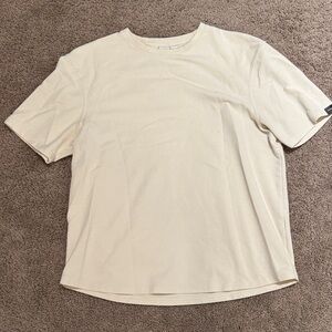 Zara Men's Short Sleeve Cream Tee